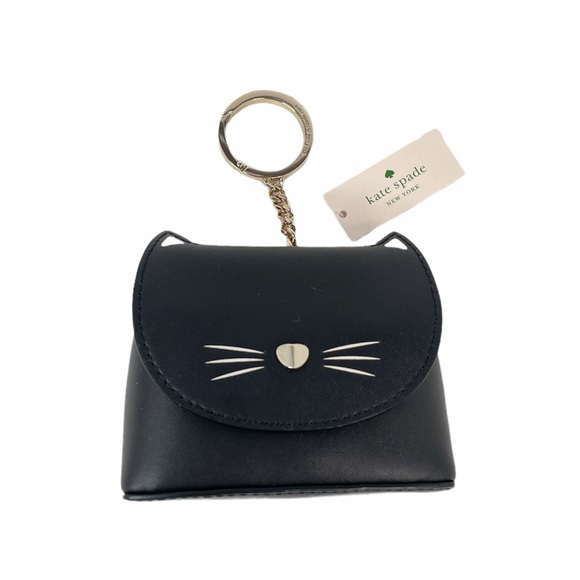 kate spade Accessories - Kate Spade Cat Key Fob Purse Charm, Black